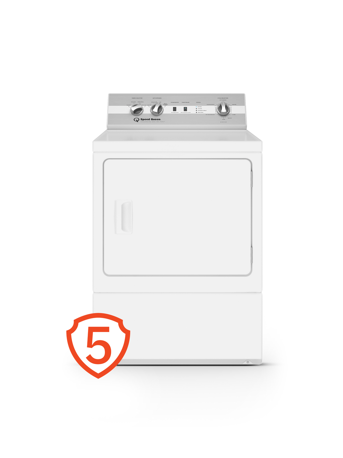 SPEED QUEEN DC5 Sanitizing Gas Dryer with Pet Plus™ - White (DC5004WG)