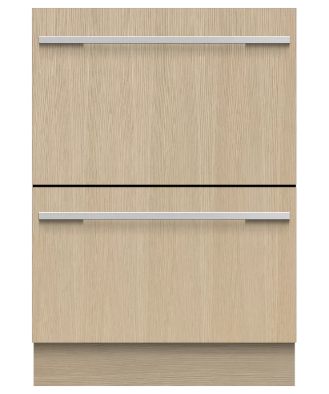 Fisher Paykel Integrated Double DishDrawer Dishwasher, Sanitize - Panel Ready (DD24DI9N)