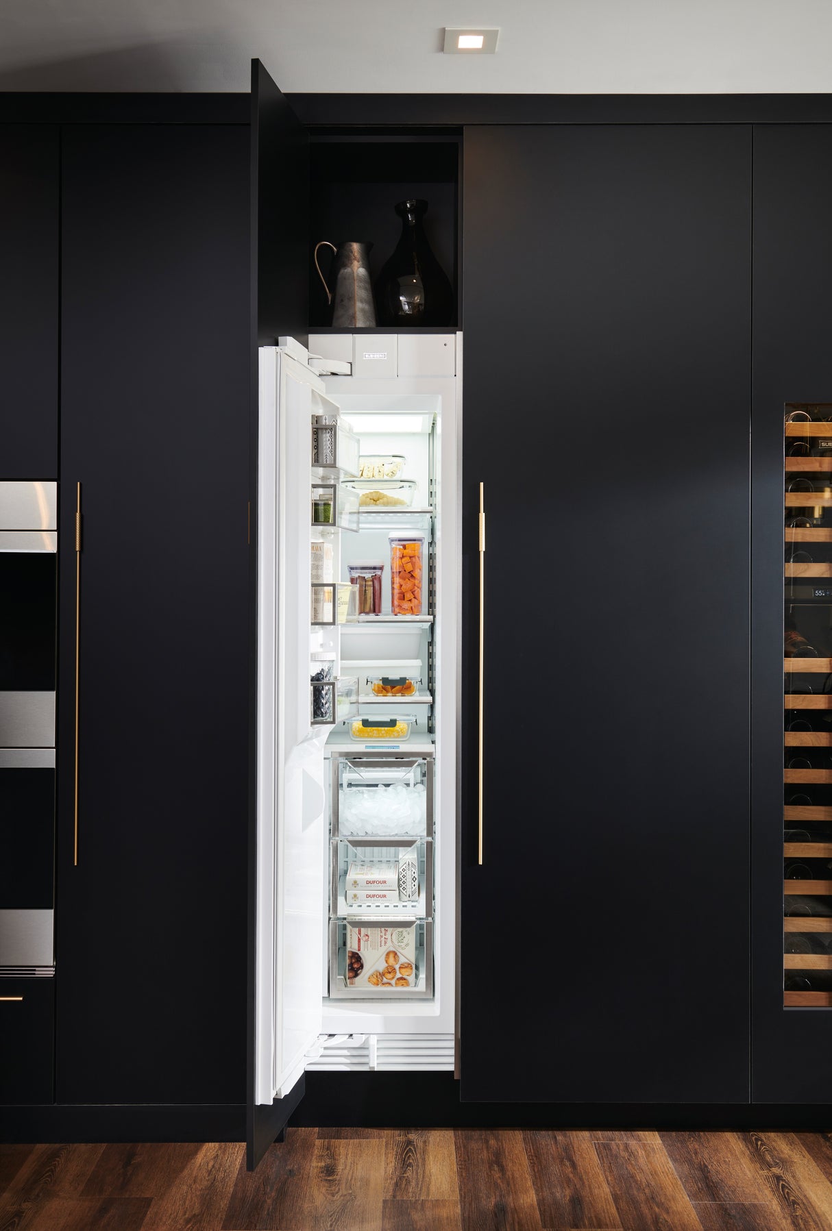 SUB-ZERO 18" Designer Column Freezer with Ice Maker - Left Hinge - Panel Ready (DEC1850FIL)