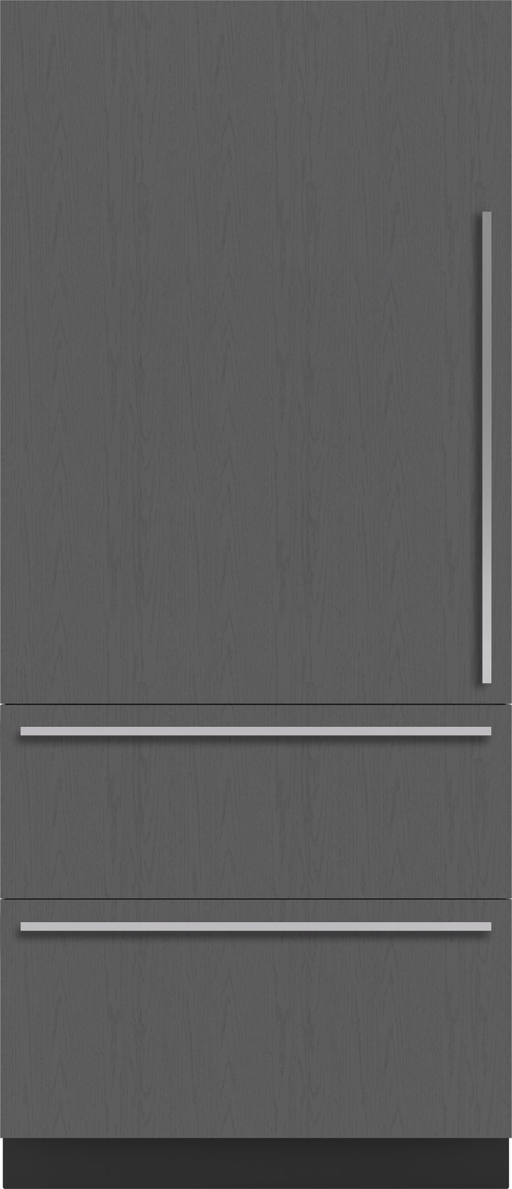 Sub-Zero 36" Designer Over-and-Under Refrigerator/Freezer with Ice Maker - Right Hinge - Custom/Panel Ready (DET3650CIR)