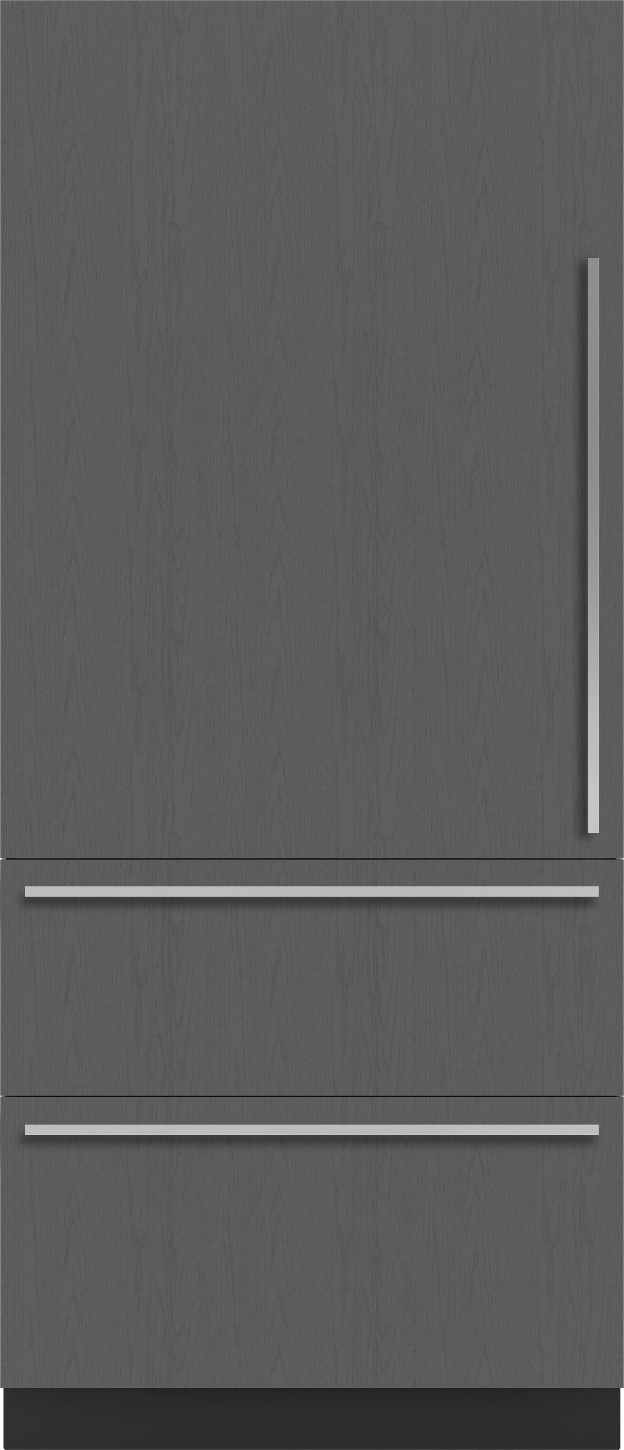 Sub-Zero 36" Designer Over-and-Under Refrigerator/Freezer with Ice Maker - Right Hinge - Custom/Panel Ready (DET3650CIR)