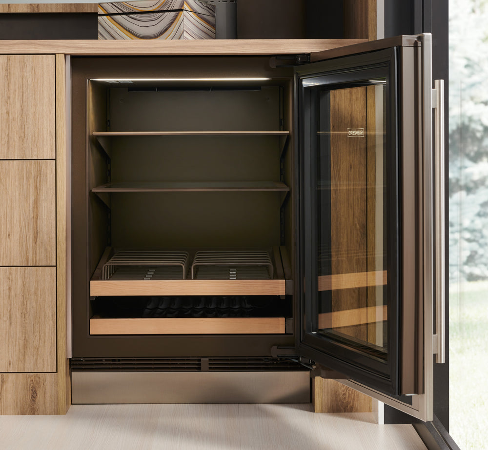 Sub-Zero 24" Designer Undercounter Beverage Center - Left Hinge - Custom/Panel Ready (DEU2450BGL)