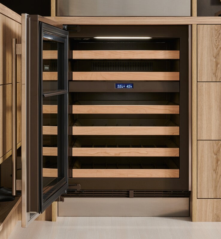 SUB-ZERO 24" Designer Undercounter Wine Storage - with Stainless Steel Panel Installed - Panel Ready (DEU2450WR)