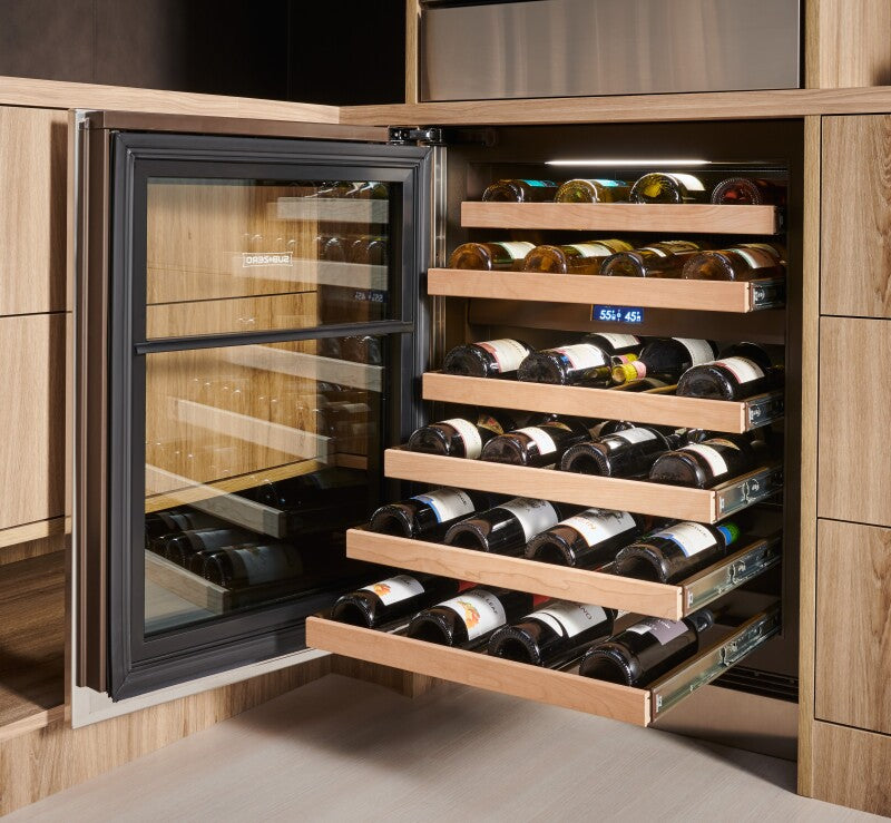 SUB-ZERO 24" Designer Undercounter Wine Storage - with Stainless Steel Panel Installed - Panel Ready (DEU2450WR)