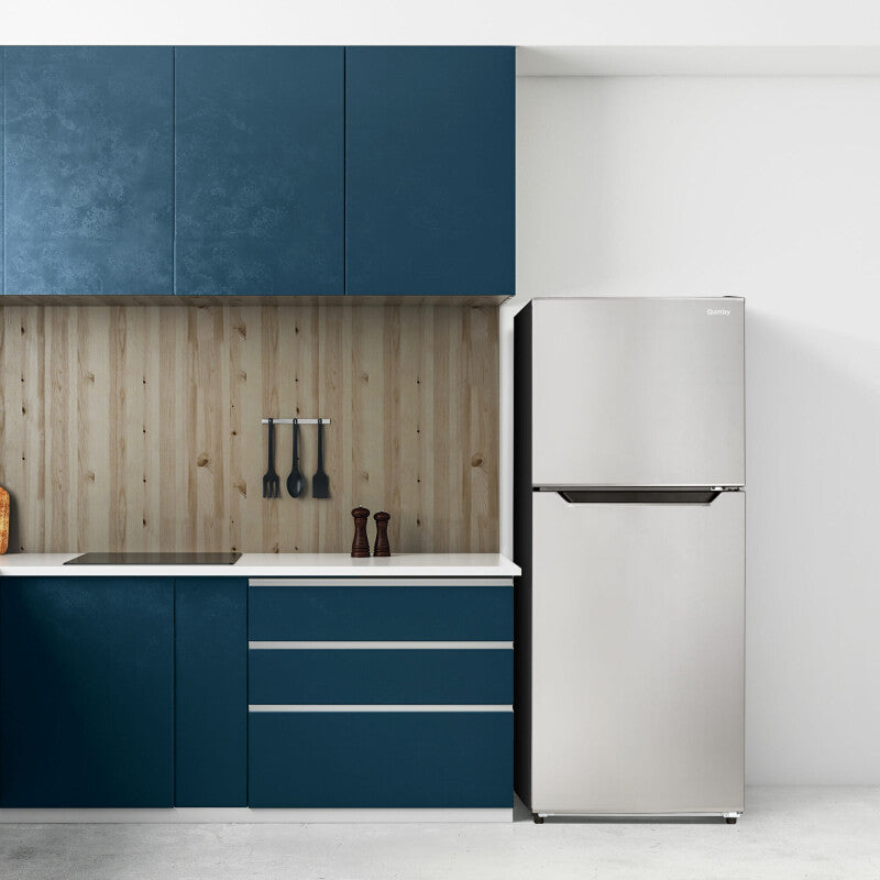 DANBY Danby 10.1 cu. ft. Top Mount Apartment Size Fridge in Stainless Steel -  (DFF101B1BSLDB)