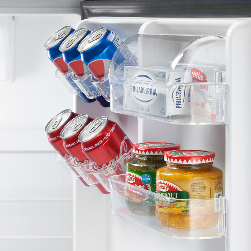 DANBY 23.5-Inch 10.1 Cu. Ft. Top Mount Apartment Size Fridge Look - Stainless Steel (DFF101B1BSLDB)