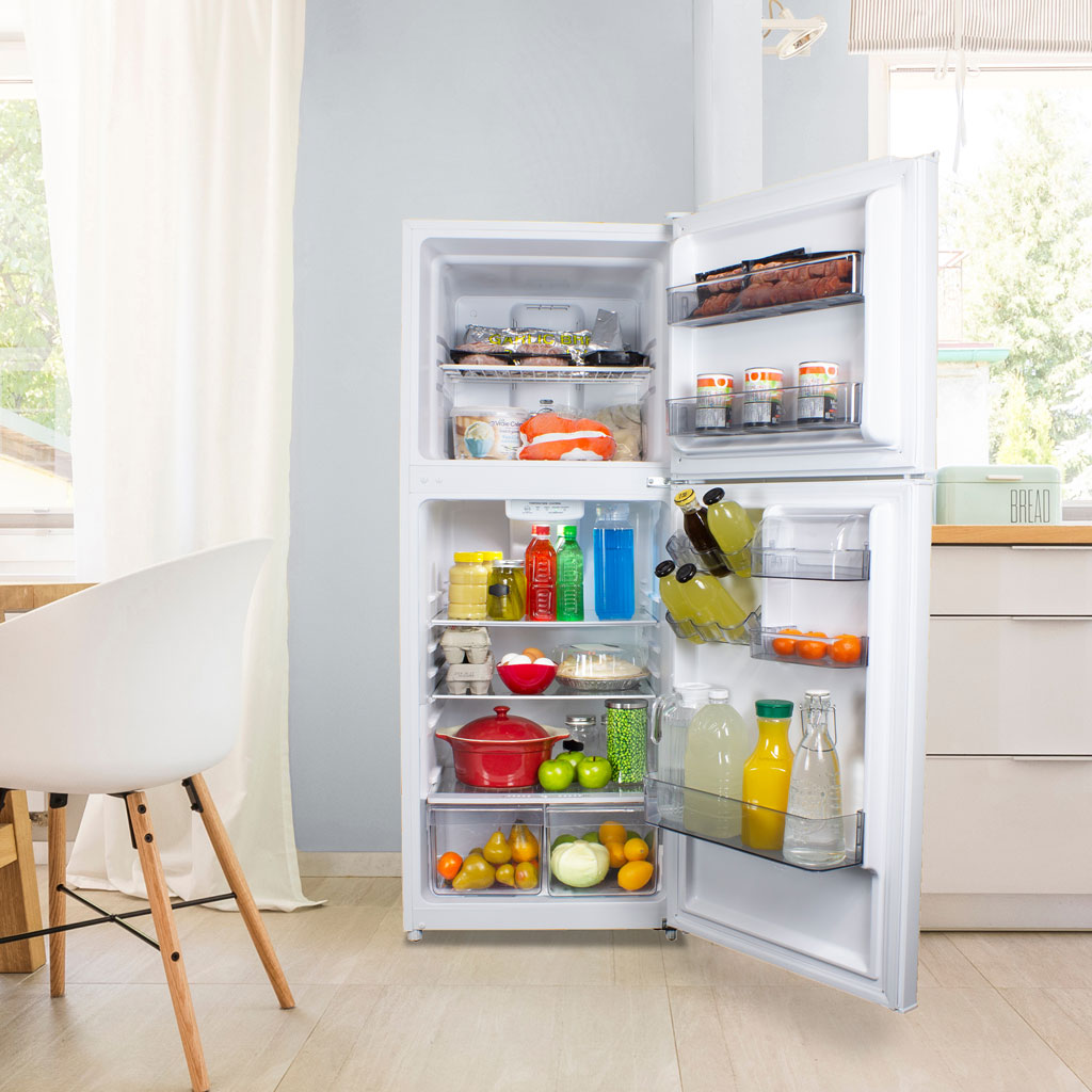 DANBY 23.7-Inch 10.1 Cu. Ft. Top Mount Apartment Size Fridge - Other (DFF101B2WDB)