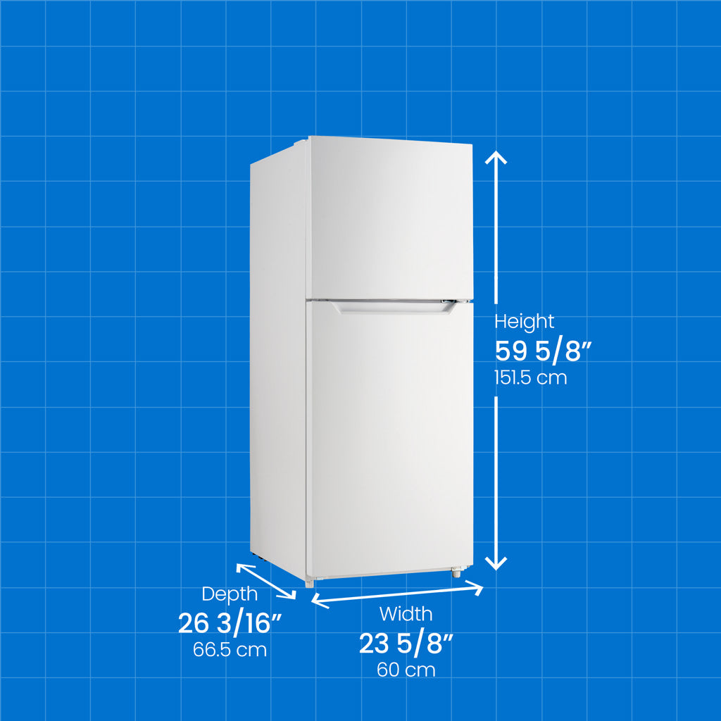 DANBY 23.7-Inch 10.1 Cu. Ft. Top Mount Apartment Size Fridge - Other (DFF101B2WDB)