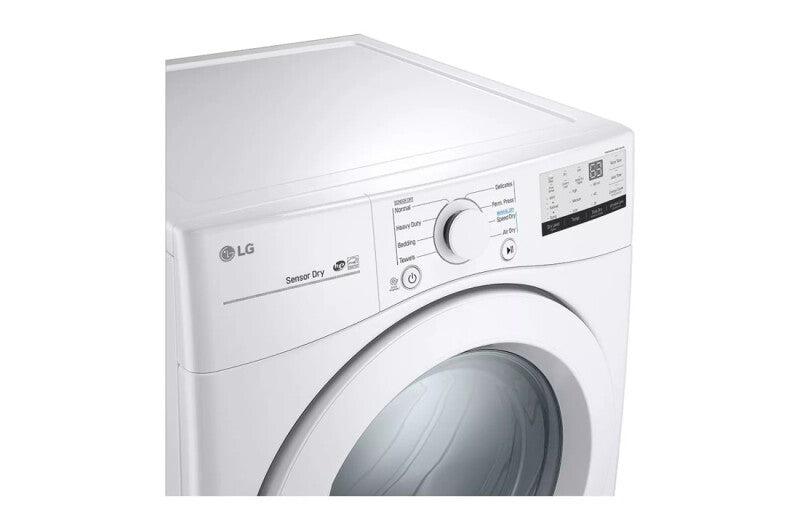 LG 7.4 Cu. Ft. Large Capacity Electric Dryer - White - White (DLE3400W)