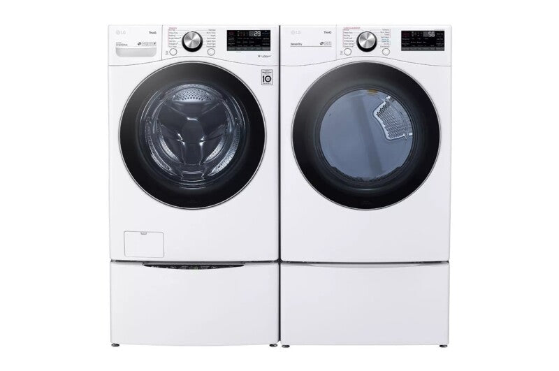 LG 7.4 Cu. Ft. Ultra Large Capacity Smart Wi-fi Enabled Front Load Electric Dryer With Turbosteam™ And Built-in Intelligence - White (DLEX4200W)