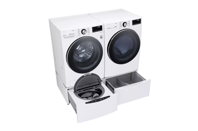 LG 7.4 Cu. Ft. Ultra Large Capacity Smart Wi-fi Enabled Front Load Electric Dryer With Turbosteam™ And Built-in Intelligence - White (DLEX4200W)
