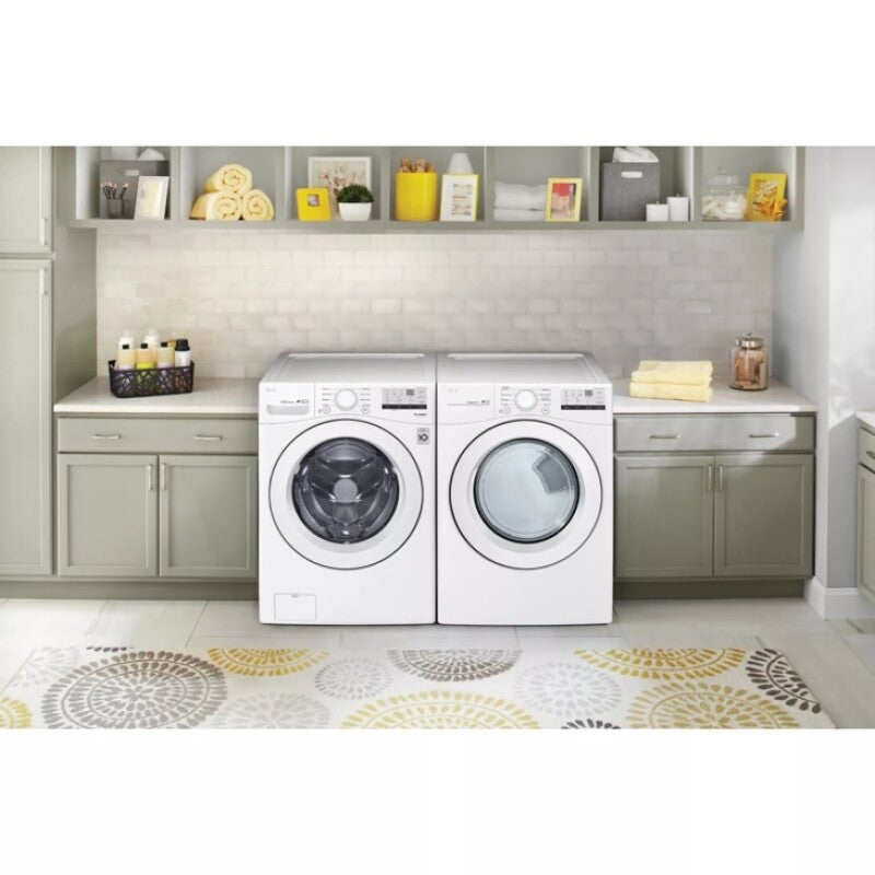 LG 7.4 Cu. Ft. Ultra Large Capacity Front Load Gas Dryer - White - White (DLG3401W)
