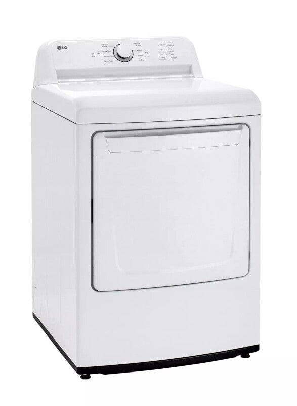 LG 7.3 Cu. Ft. Rear Control Gas Energy Star Dryer With Sensor Dry - White (DLG6101W)