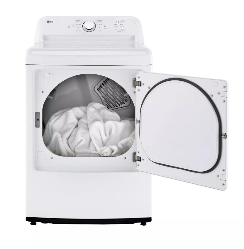 LG 7.3 Cu. Ft. Rear Control Gas Energy Star Dryer With Sensor Dry - White (DLG6101W)