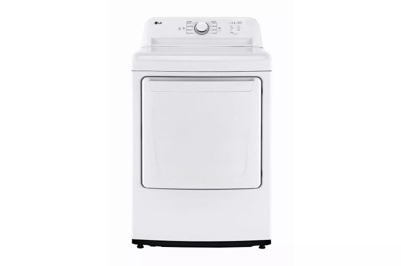 LG 7.3 Cu. Ft. Rear Control Gas Energy Star Dryer With Sensor Dry - White (DLG6101W)