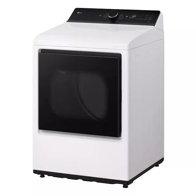 LG 7.3 Cu. Ft. Ultra Large Capacity Rear Control Gas Dryer With Easyload™ Door And Ai Sensing - Alpine White (DLG8401WE)