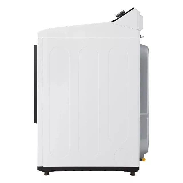 LG 7.3 Cu. Ft. Ultra Large Capacity Rear Control Gas Dryer With Easyload™ Door And Ai Sensing - Alpine White (DLG8401WE)