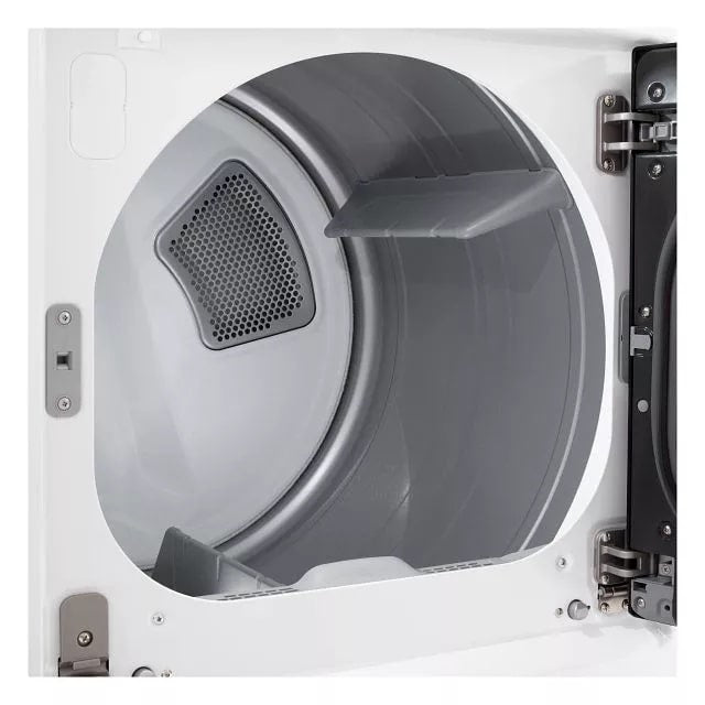 LG 7.3 Cu. Ft. Ultra Large Capacity Rear Control Gas Dryer With Easyload™ Door And Ai Sensing - Alpine White (DLG8401WE)