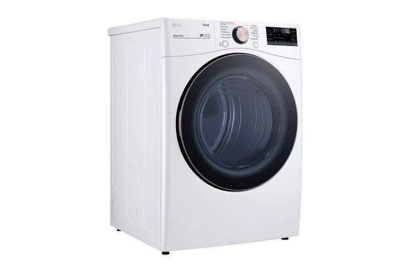 LG 7.4 Cu. Ft. Large Capacity Front Load Gas Dryer - White - White (DLGX4001W)