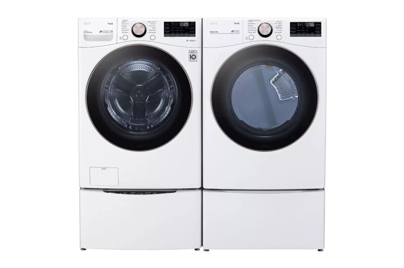 LG 7.4 Cu. Ft. Large Capacity Front Load Gas Dryer - White - White (DLGX4001W)