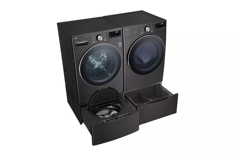 LG 7.4 Cu. Ft. Ultra Large Capacity Smart Wi-fi Enabled Front Load Gas Dryer With Turbosteam™ And Built-in Intelligence - Black Steel (DLGX4201B)