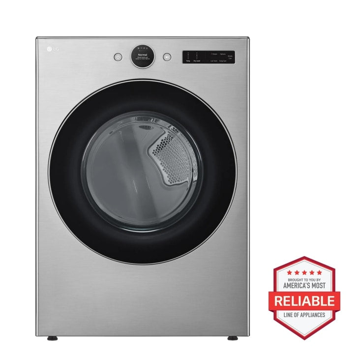 LG 7.4 Cu. Ft. Ultra Large Capacity Smart Front Load Gas Dryer With Sensor Dry & Steam Technology - Graphite Steel (DLGX5501V)