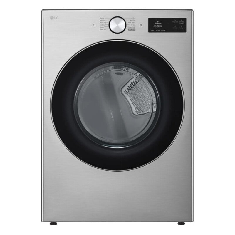 LG 7.4 Cu. Ft. Ultra Large Capacity Smart Front Load Gas Dryer With Turbosteam®, Ai Sensing And Hybrid Electronic Controls With Lcd Display - Graphite Steel (DLGX5801V)