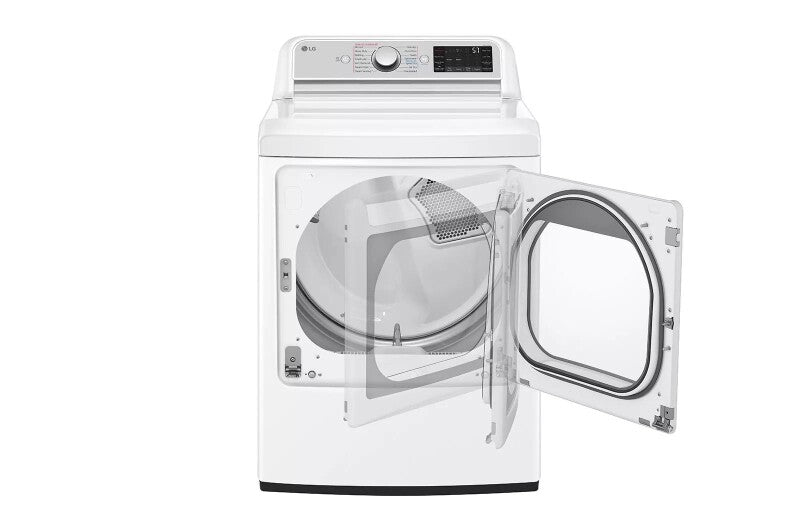 LG 7.3 cu. ft. Ultra Large Capacity Smart wi-fi Enabled Rear Control Gas Dryer with TurboSteam™ - White (DLGX7901WE)