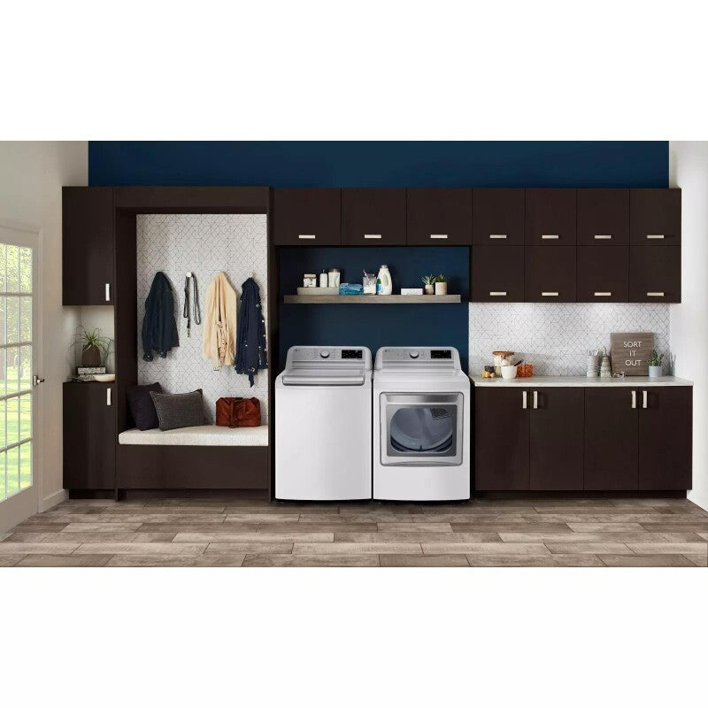 LG 7.3 cu. ft. Ultra Large Capacity Smart wi-fi Enabled Rear Control Gas Dryer with TurboSteam™ - White (DLGX7901WE)