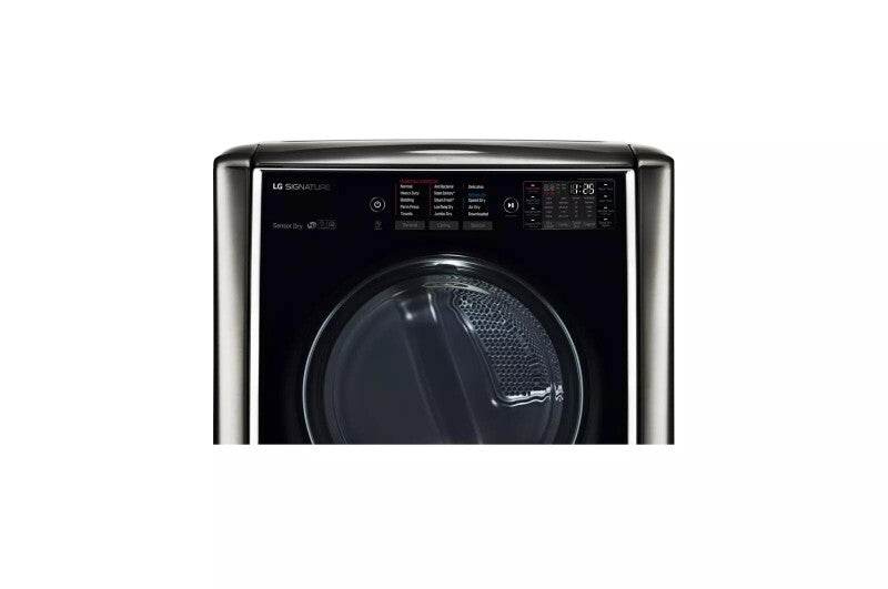 LG Signature LG SIGNATURE 9.0 cu. ft. Large Smart wi-fi Enabled Gas Dryer w/ TurboSteam™ - Black Stainless Steel (DLGX9501K)