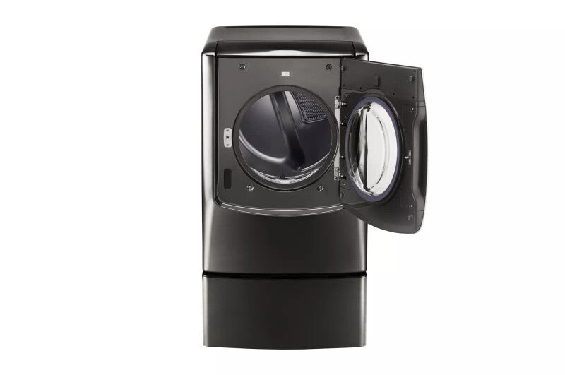 LG Signature LG SIGNATURE 9.0 cu. ft. Large Smart wi-fi Enabled Gas Dryer w/ TurboSteam™ - Black Stainless Steel (DLGX9501K)