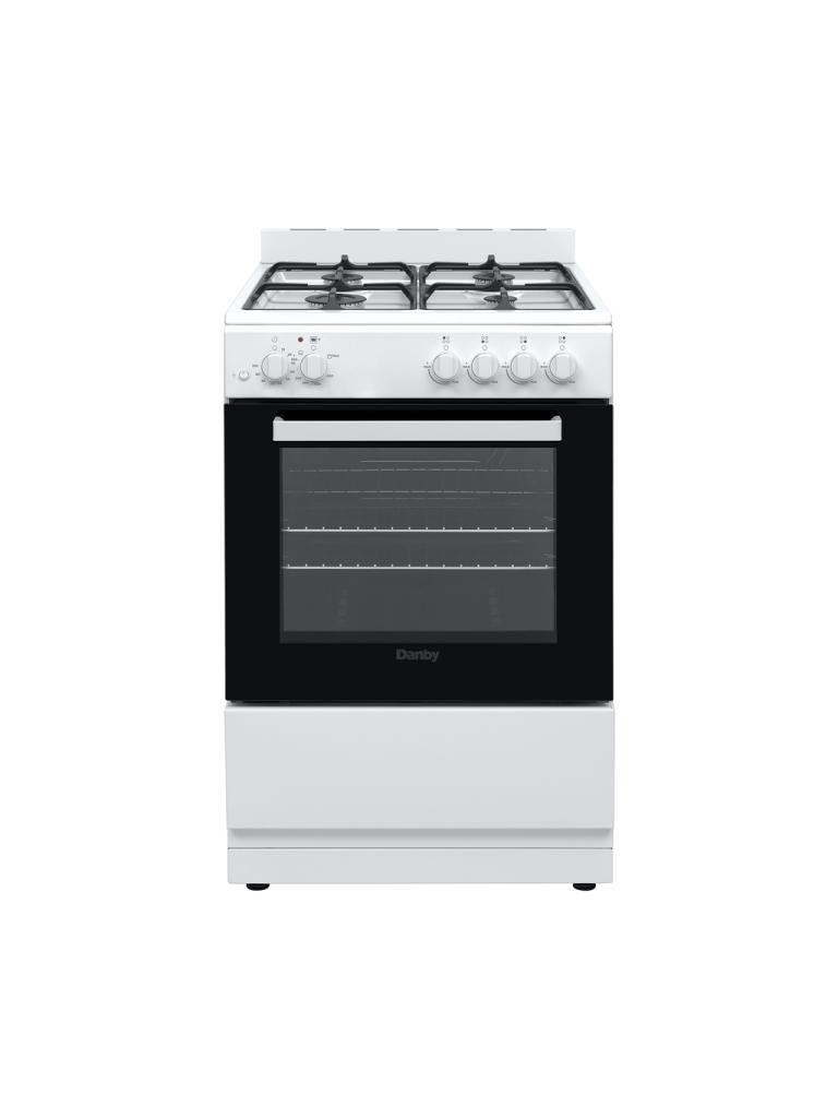 DANBY 24″ Wide Gas Range - White (DR24V1WGLP)