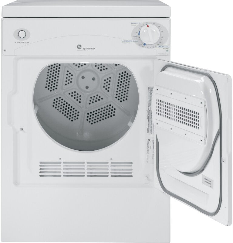 GE Spacemaker 120V 3.6 cu. ft. Capacity Portable Electric Dryer - Other (DSKP333ECWW)
