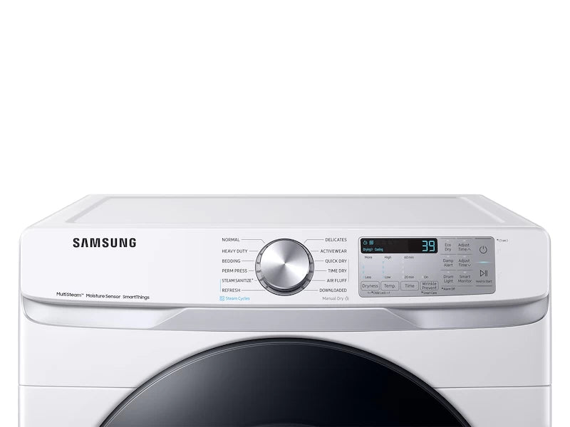 Samsung 7.5 cu. ft. Smart Gas Dryer with Steam Sanitize+ - White (DVG45B6300W)