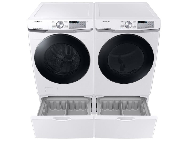 Samsung 7.5 cu. ft. Smart Gas Dryer with Steam Sanitize+ in White - White (DVG45B6300WA3)