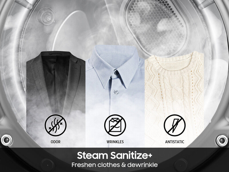 Samsung 7.5 cu. ft. Smart Gas Dryer with Steam Sanitize+ and Sensor Dry in Brushed Black - Other (DVG50BG8300VA3)