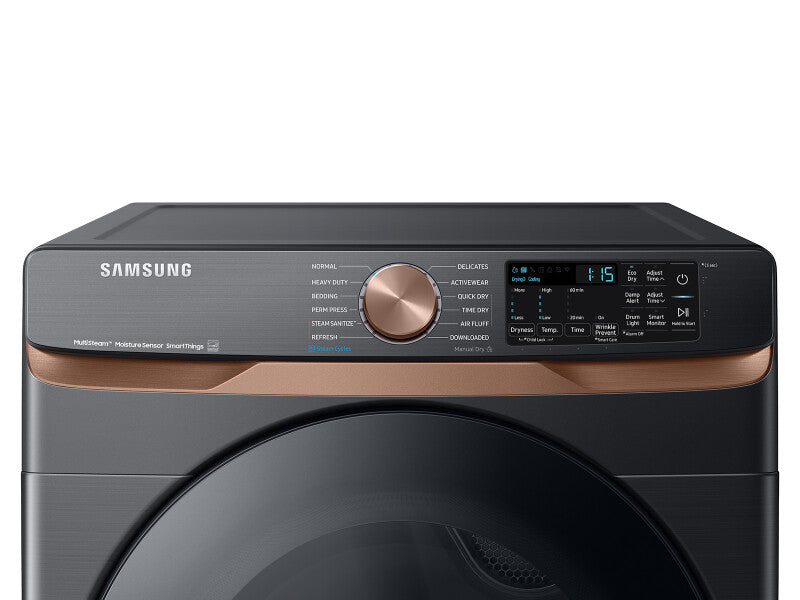 Samsung 7.5 cu. ft. Smart Gas Dryer with Steam Sanitize+ and Sensor Dry in Brushed Black - Brushed Black (DVG50BG8300VA3)