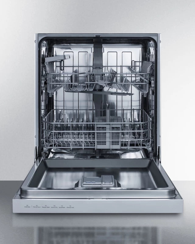 SUMMIT 24" Wide Built-In Dishwasher, ADA Compliant - Stainless Steel (DW2435SSADA)