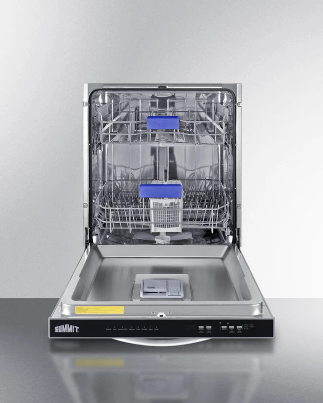 SUMMIT 24" Wide Built-In Dishwasher, ADA Compliant - Stainless Look (DW244SSADA)