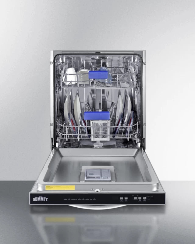 SUMMIT 24" Wide Built-In Dishwasher, ADA Compliant - Stainless Look (DW244SSADA)