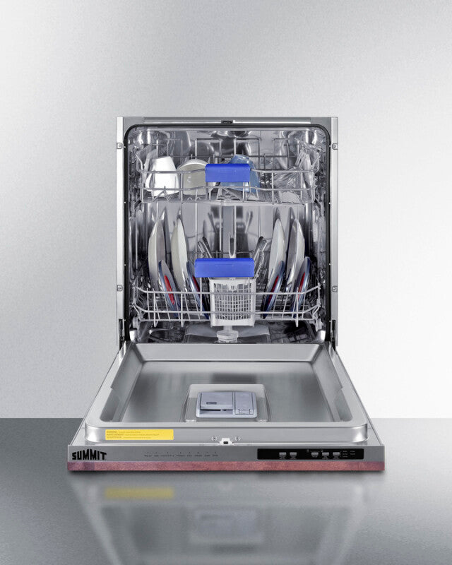 SUMMIT 24" Wide Built-In Dishwasher, ADA Compliant (Panel Not Included) - Panel-Ready (DW245NTADA)