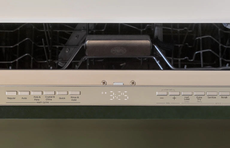 BERTAZZONI 24 inch Dishwasher Tall Tub with Panel and Bar Handle, 15 place settings, 42 dB, 6 wash cycles - Stainless Steel (DW24T3IXV)
