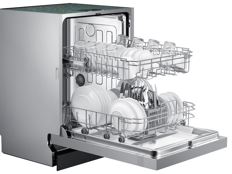 Samsung 52 dBA ADA Dishwasher with easy to use digital touch controls deliver superior cleaning - Stainless Steel (DW60R2014USAA)