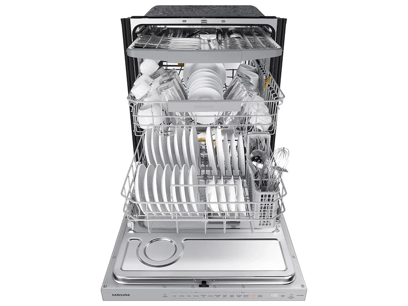 Samsung Bespoke AutoRelease Smart 42dBA Dishwasher with StormWash+™ and Smart Dry in White Glass - Other (DW80BB707012AA)