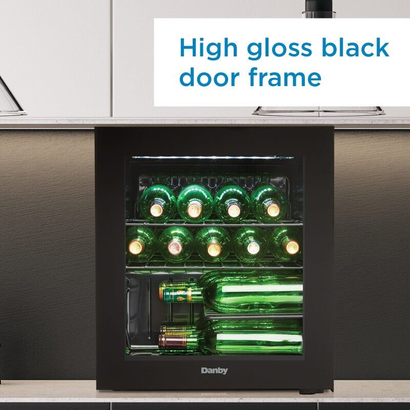 DANBY Danby 16 Bottle Free-Standing Wine Cooler in Black -  (DWC018A1BDB)