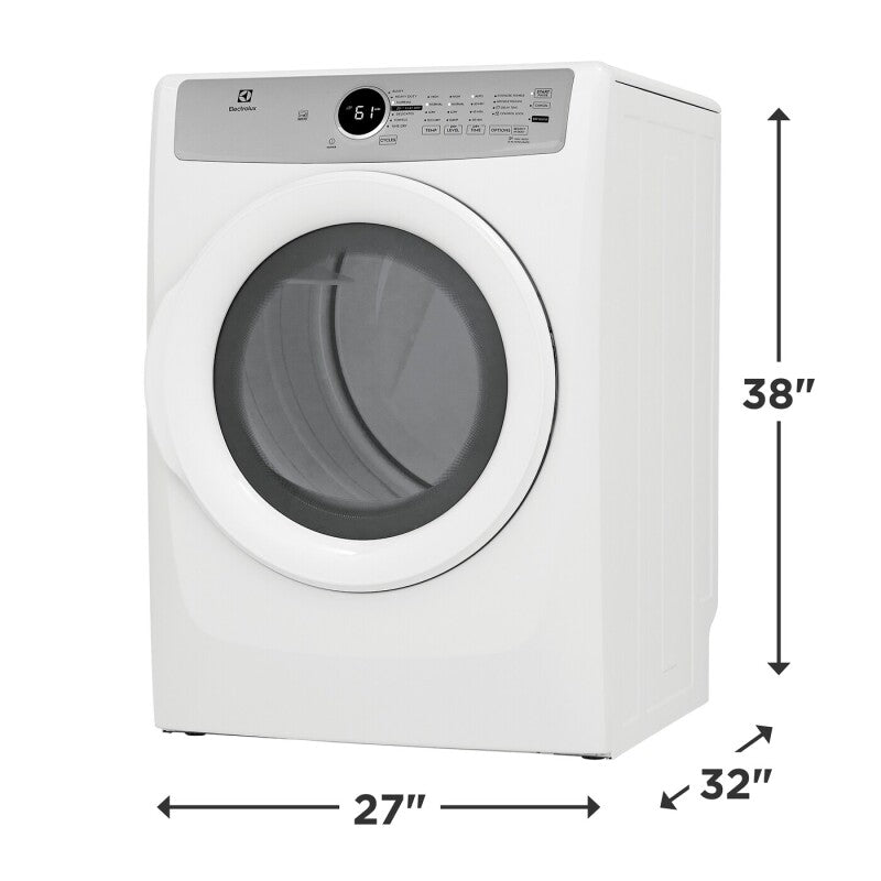 ELECTROLUX Front Load Electric Dryer ? 8.0 Cu. Ft. - White (ELFE7337AW)