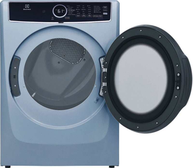 Electrolux Front Load Perfect Steam Electric Dryer with Instant Refresh ? 8.0 Cu. Ft. - Glacier Blue (ELFE7437AG)