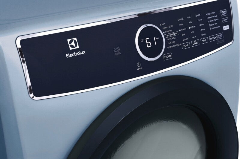 Electrolux Front Load Perfect Steam Electric Dryer with Instant Refresh ? 8.0 Cu. Ft. - Glacier Blue (ELFE7437AG)