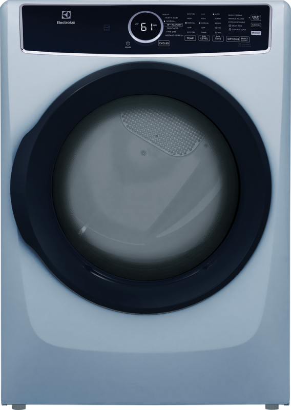 Electrolux Front Load Perfect Steam Electric Dryer with Instant Refresh ? 8.0 Cu. Ft. - Glacier Blue (ELFE7437AG)