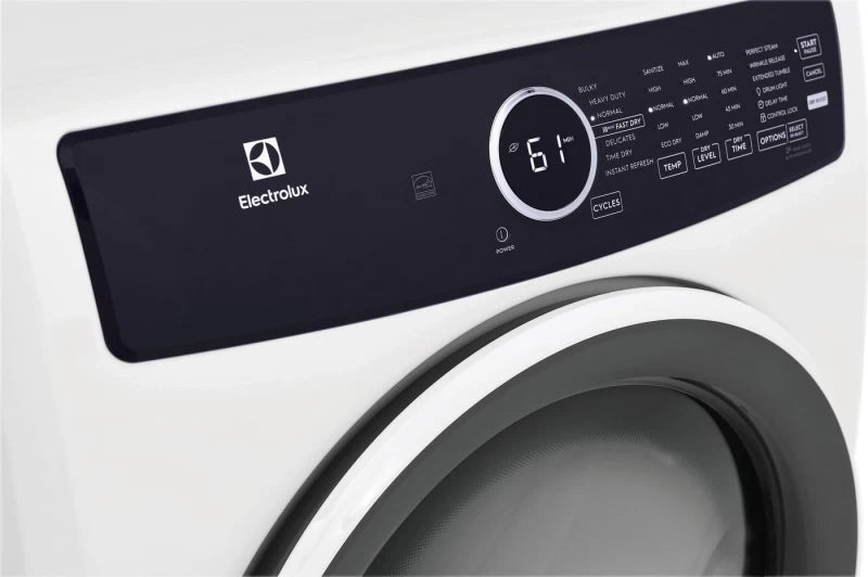 Electrolux Front Load Perfect Steam Electric Dryer with Instant Refresh ? 8.0 Cu. Ft. - White (ELFE7437AW)